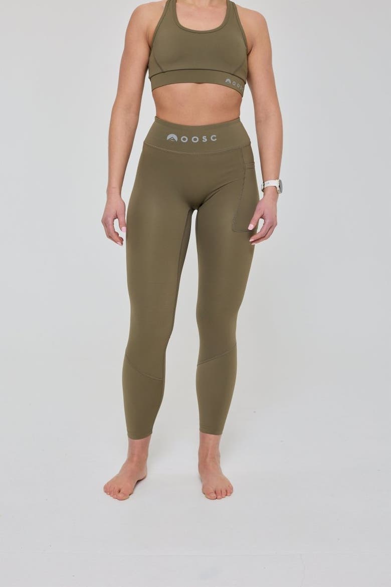 Infinite High Waisted Leggings - Khaki, Alternate, color, Khaki