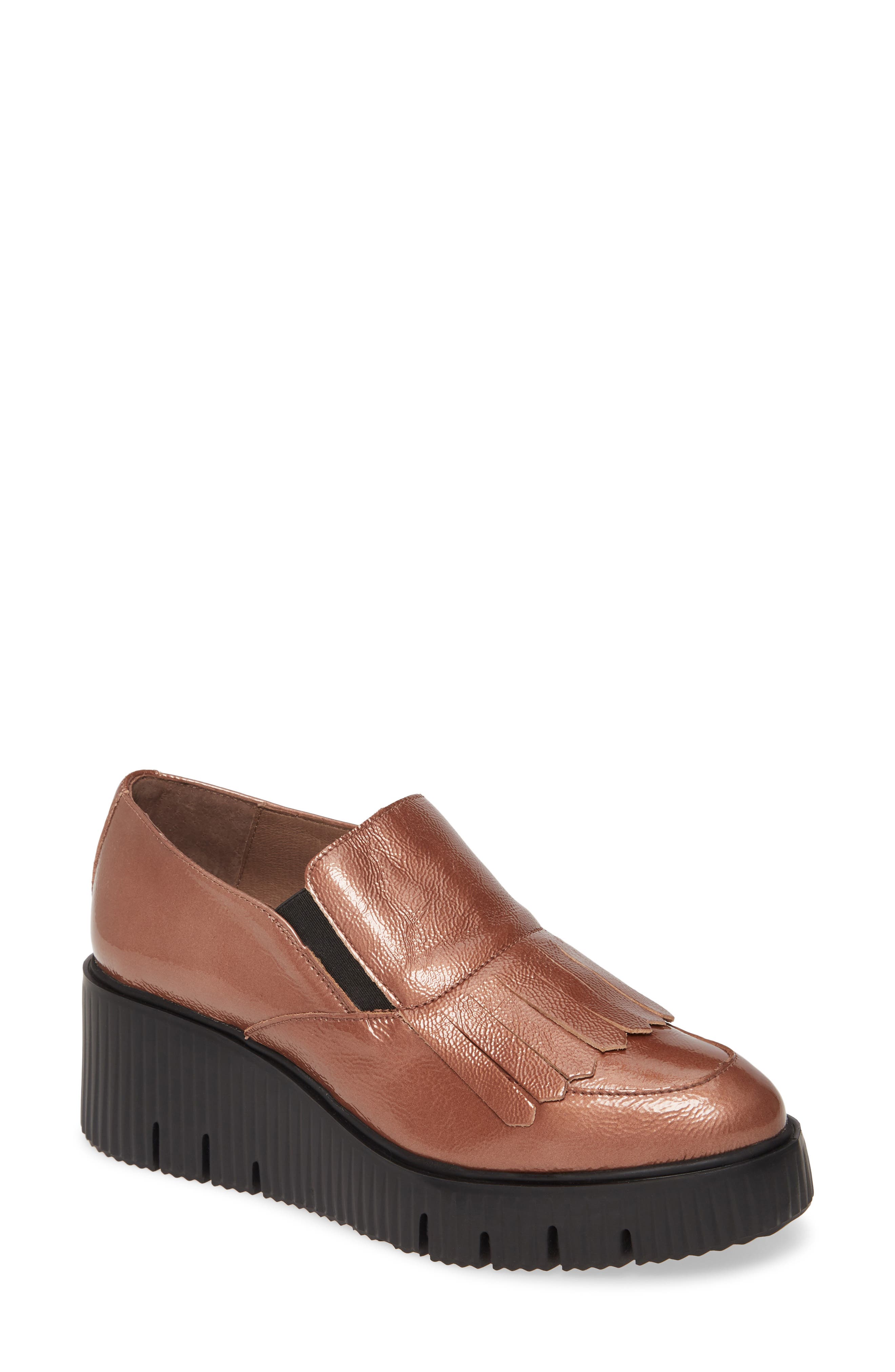 C-6203 Wedge Loafer, Main, color, LACK BLUSH LEATHER