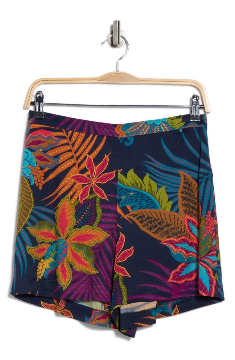 ELIE ELIE TAHARI Floral Pull-On Shorts, Alternate, color,