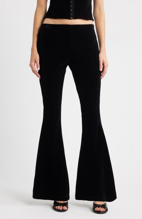 Abby Velveteen Flare Pants