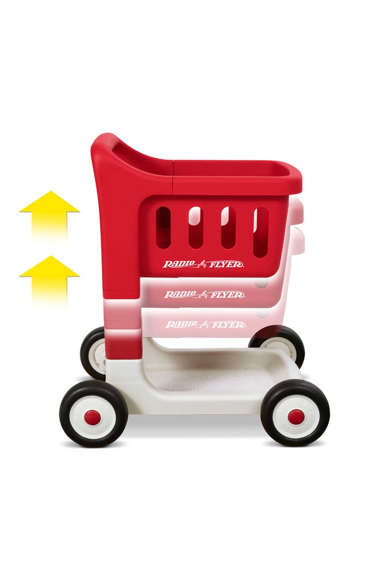 Radio Flyer Scan & Sort Grocery Cart Toy with Lights & Sounds, Alternate, color, Red