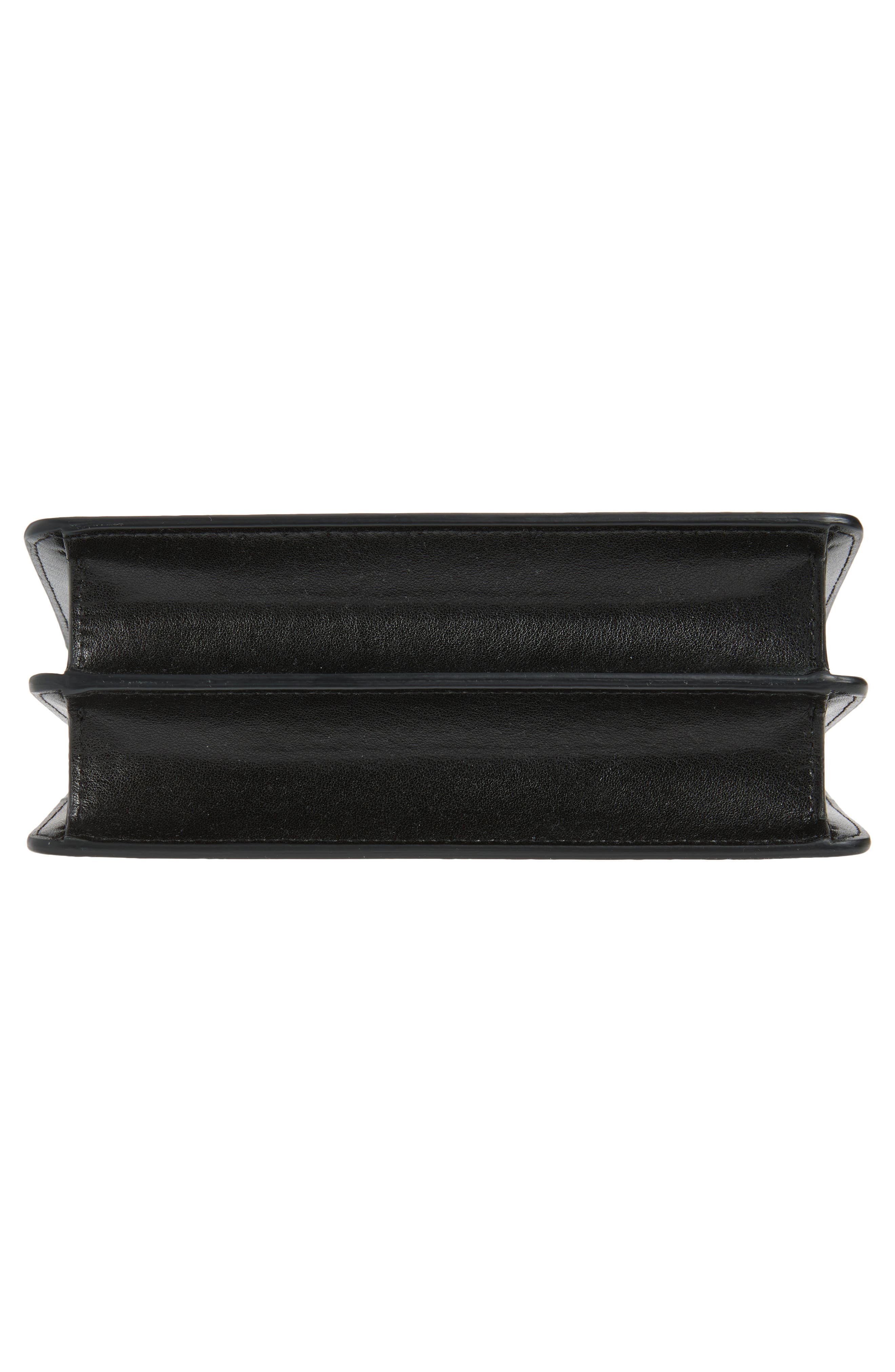 Victoria Beckham The Mini Dorian Leather Shoulder Bag, Alternate, color, Black