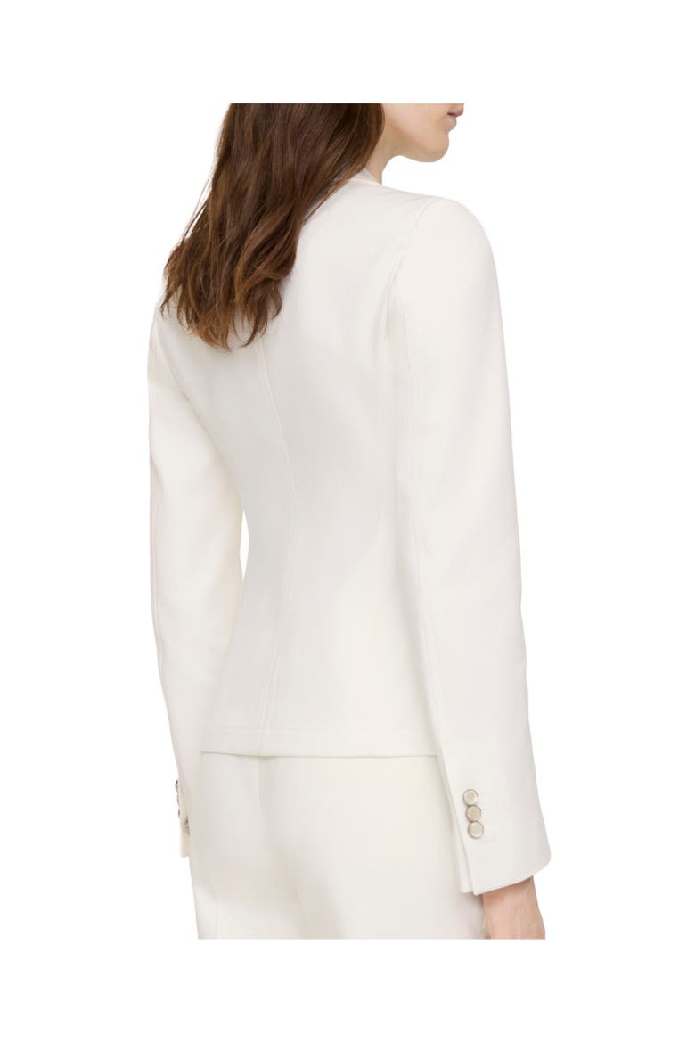 Check Wool Tailored Jacket, Alternate, color, Seashell white
