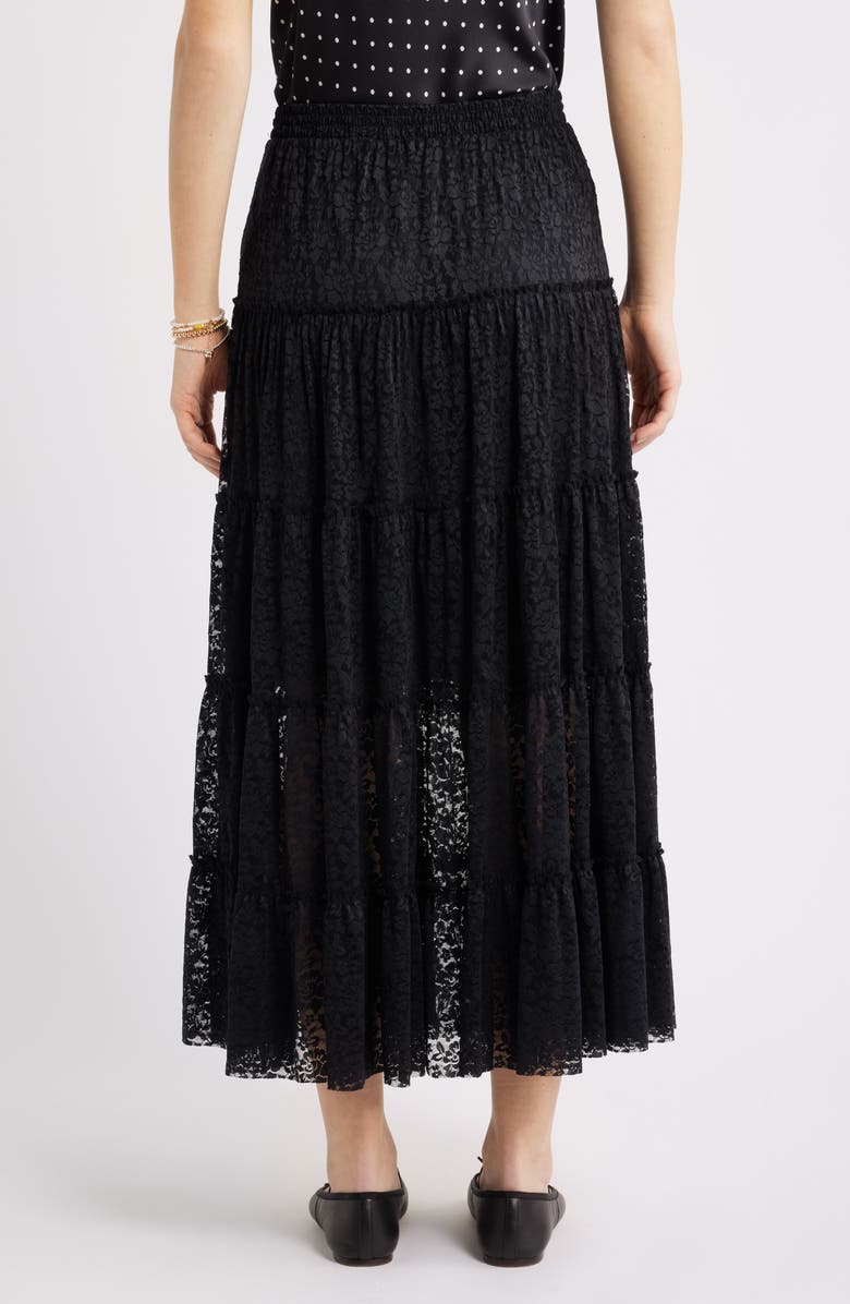 BP. Lace Maxi Skirt, Alternate, color, Black