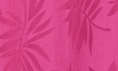 Maggy London Jacquard Midi Dress In Fuchsia