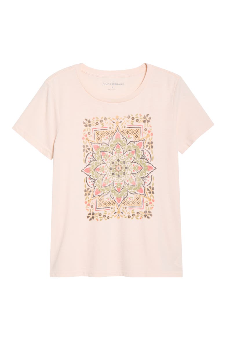 Strawberry Mandala Graphic T-Shirt, Main, color, CLOUD PINK