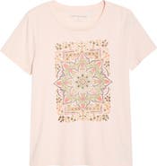 Lucky Brand Strawberry Mandala Graphic T-Shirt