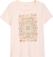 Lucky Brand Strawberry Mandala Graphic T-Shirt