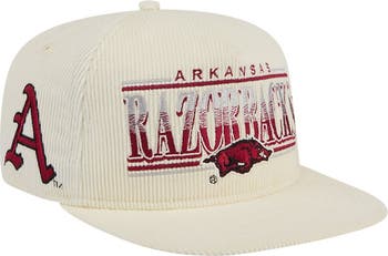 White Razorback Hat New Era Men's New Era White Arkansas Razorbacks Throwback Golfer ...