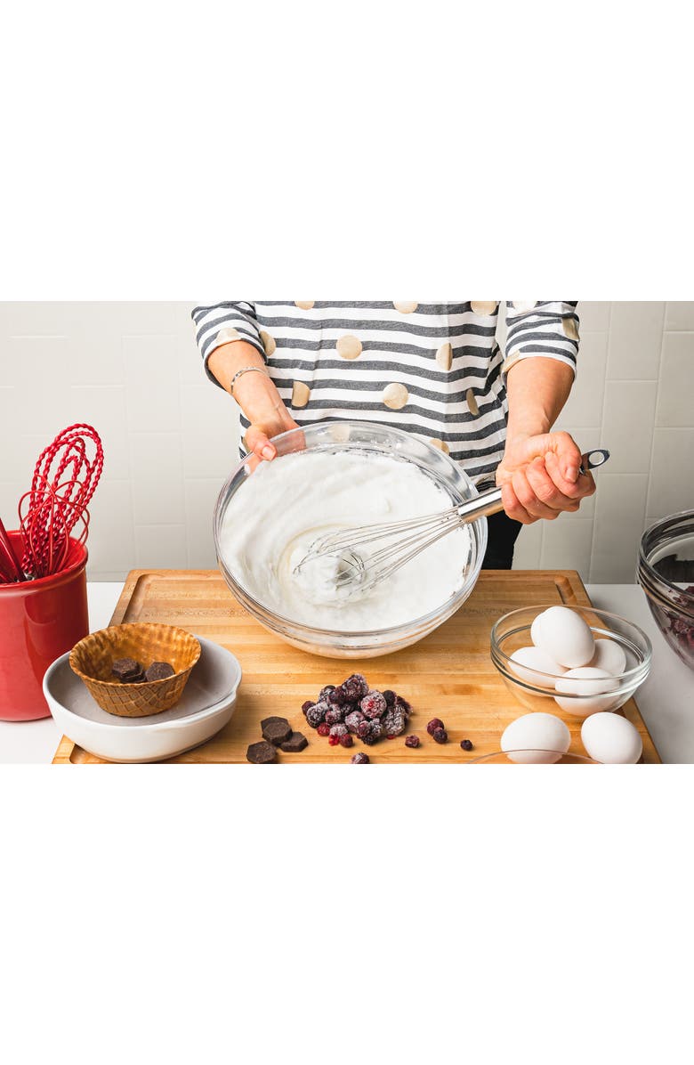 CUISIPRO 12 Inch Duo Whisk Stainless Steel Ball Whisk Solid Handle, Alternate, color, Silver