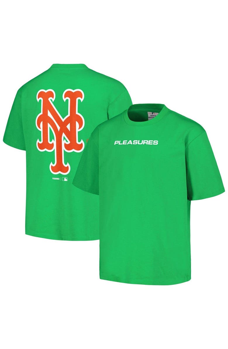 PLEASURES Men's PLEASURES  Green New York Mets Ballpark T-Shirt, Main, color, Green