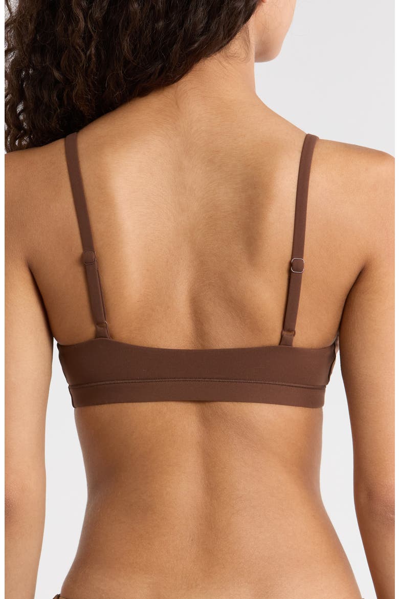 Fits Everybody Triangle Bralette, Alternate, color, COCOA