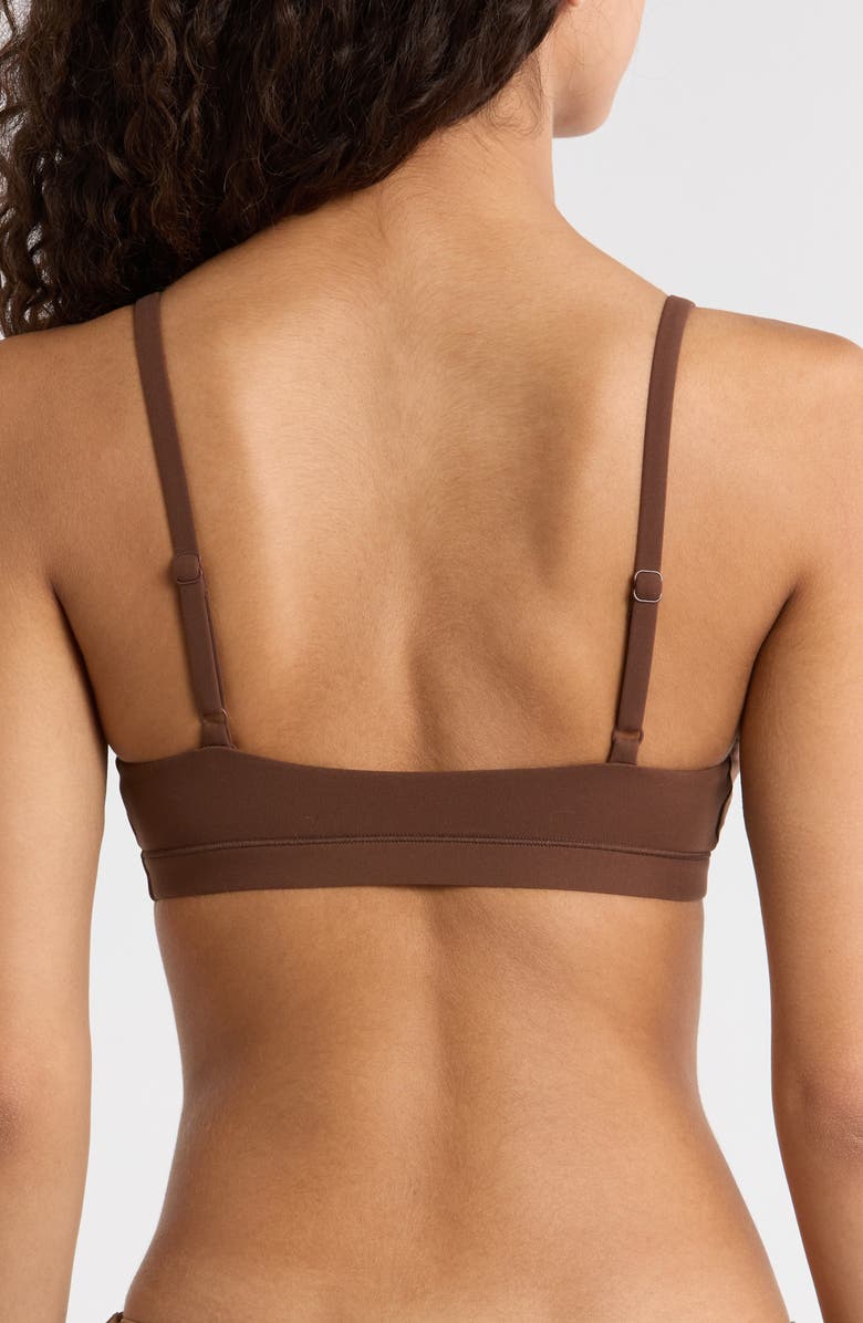 SKIMS Fits Everybody Triangle Bralette, Alternate, color, Cocoa