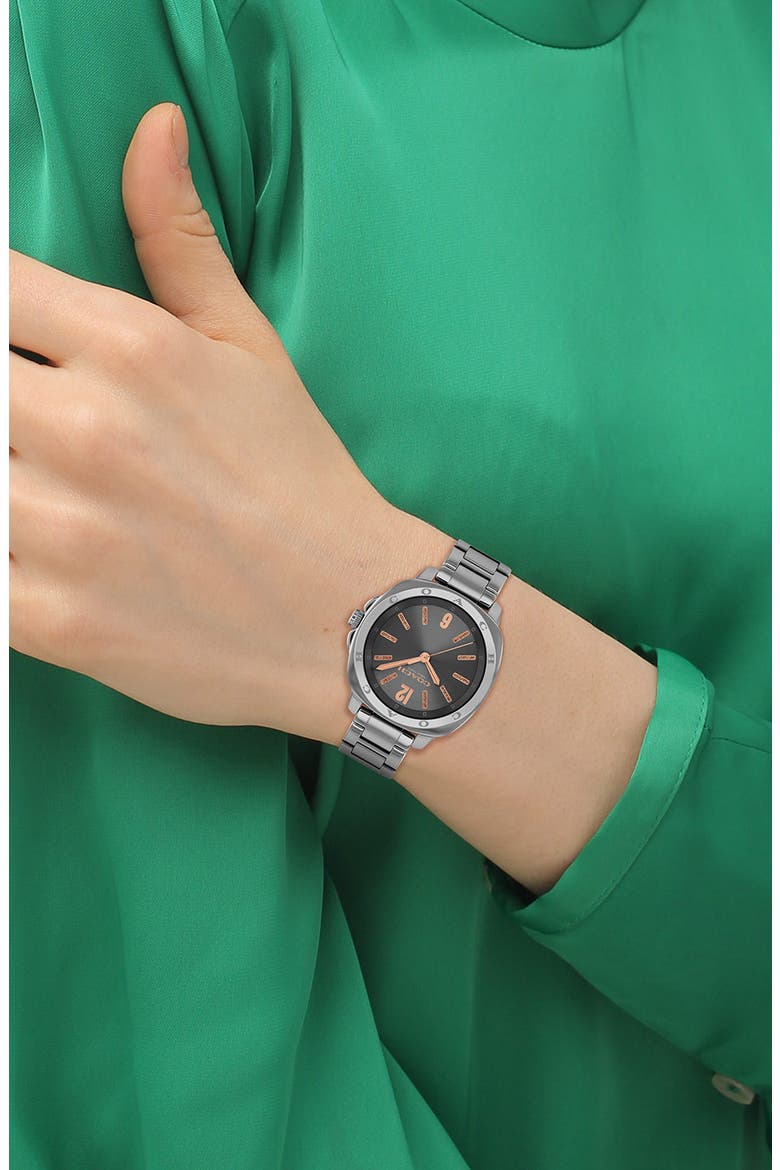 Kitt Bracelet Watch, 34mm, Alternate, color, GREY