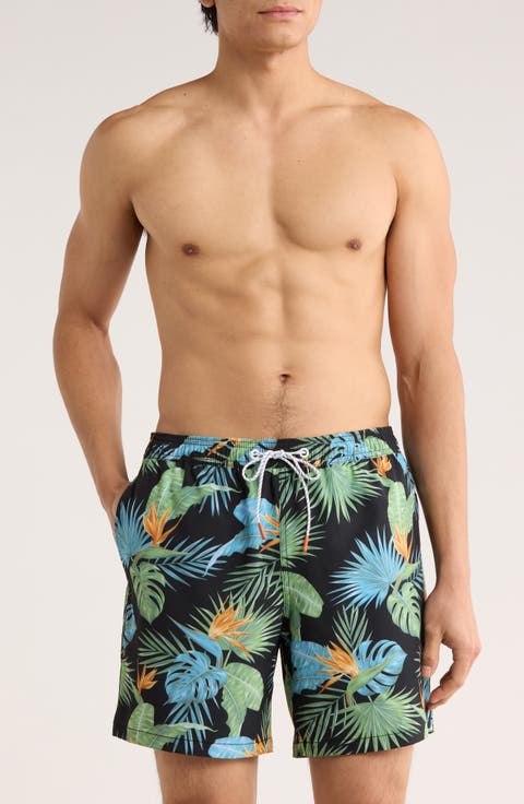 Stretch Waist 6.5-Inch Swim Trunks