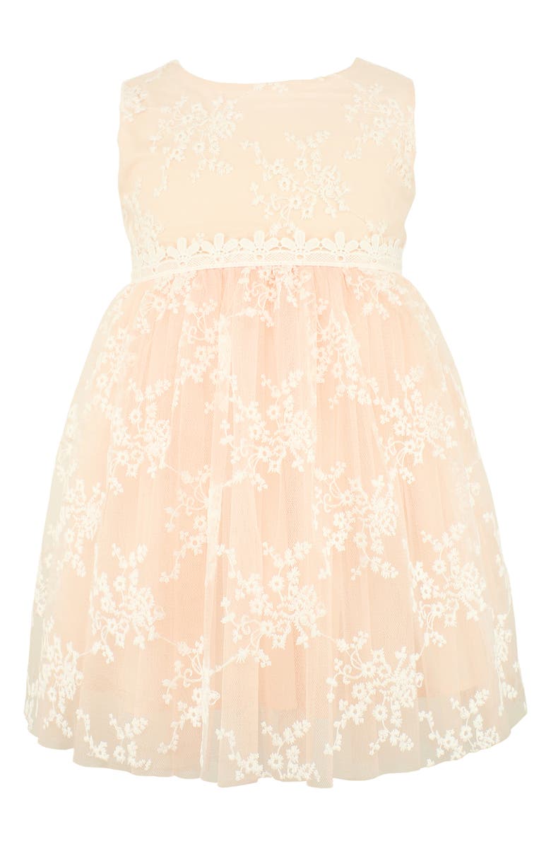 Popatu Lace Overlay Sleeveless Dress, Main, color,
