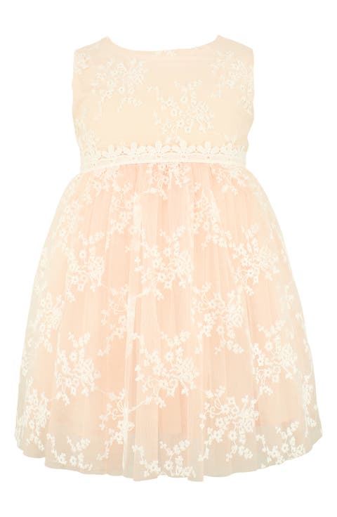 Lace Overlay Sleeveless Dress (Baby)