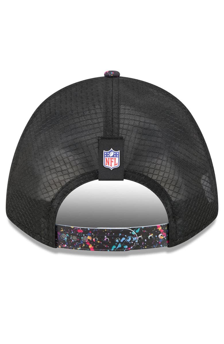 New Era Men's New Era Black Shield Logo 2025 NFL Crucial Catch 9FORTY Adjustable Hat, Alternate, color, Black