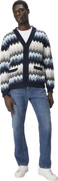 Missoni The Cardigan In Wool And Cotton With Zigzag