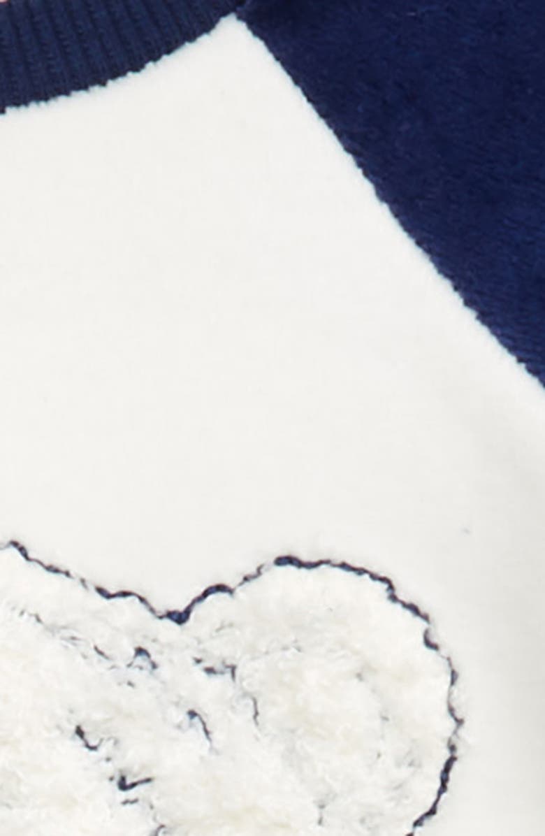 Little Me Tiger Velour Sweatshirt & Footed Pants Set, Alternate, color,