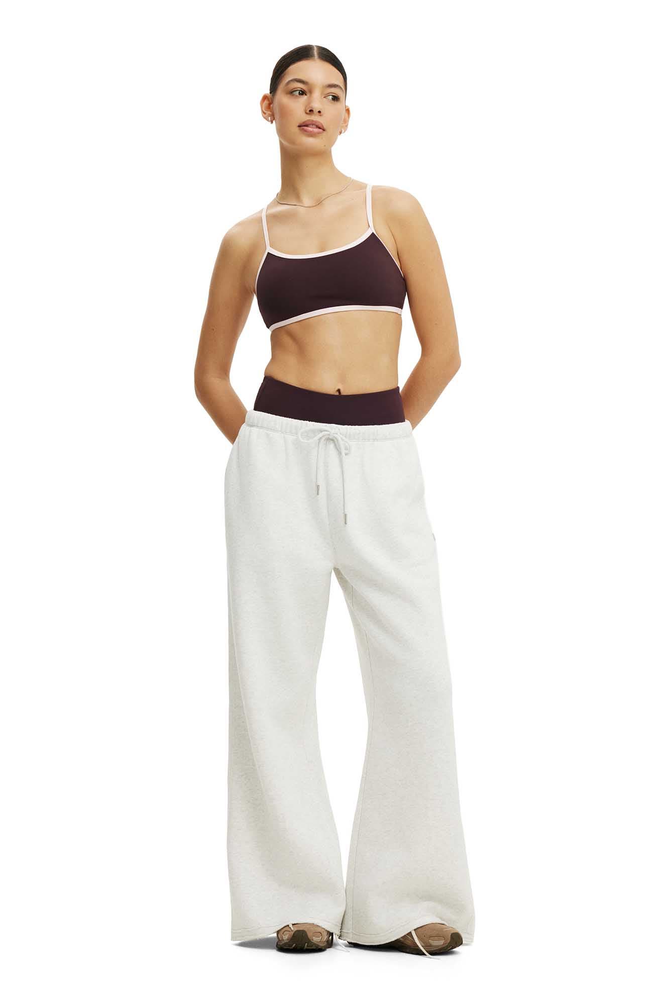 COTTON ON BODY Women's Active Raw Edge Wide Leg Sweatpant (Women ...