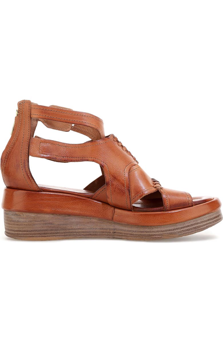 A.S.98 Stanton Wedge Sandal, Alternate, color, Whiskey