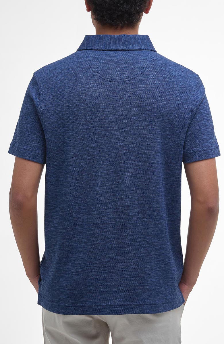 Barbour Hepple Slub Cotton Piqué Polo, Alternate, color, Dark Denim
