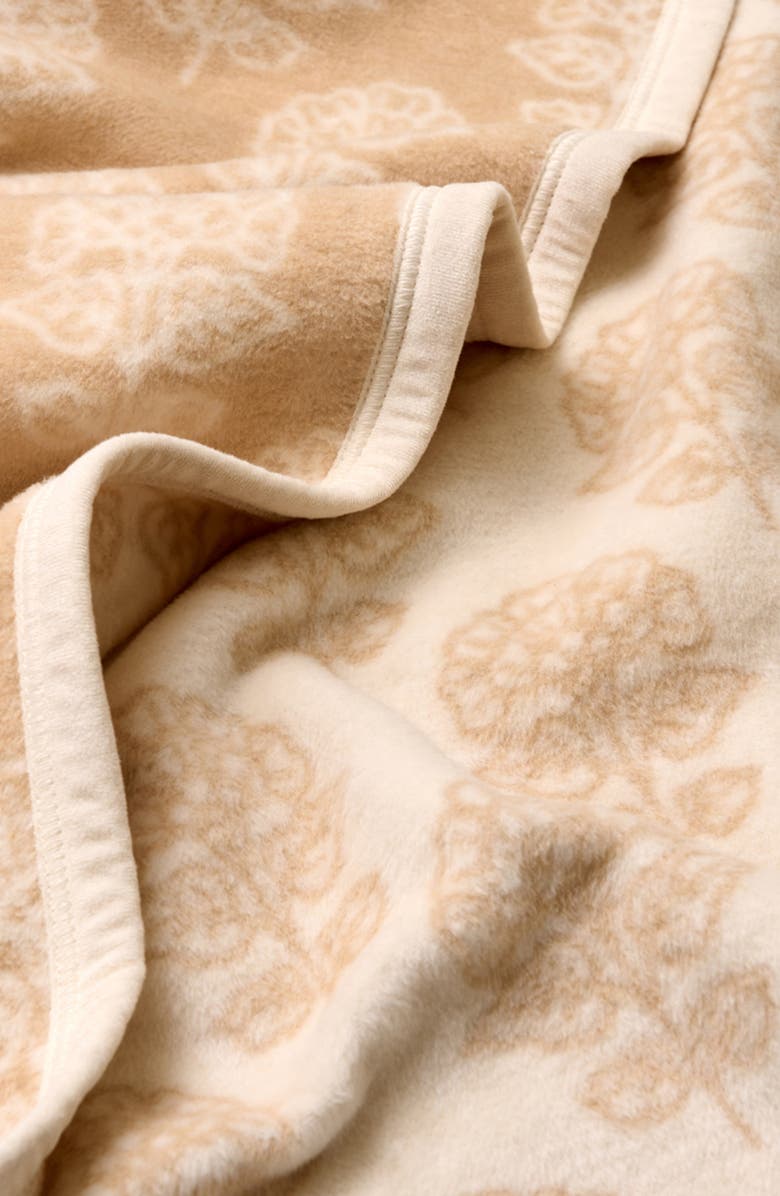 ChappyWrap Millie Blockprint Throw Blanket, Alternate, color, Tan
