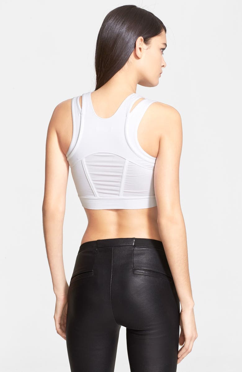 Helmut Lang Cutout Detail Micromodal Bra Top, Alternate, color, 
