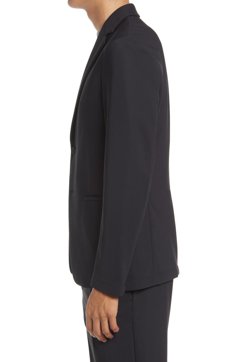 Theory Clinton Precision Ponte Knit Blazer, Alternate, color, Black
