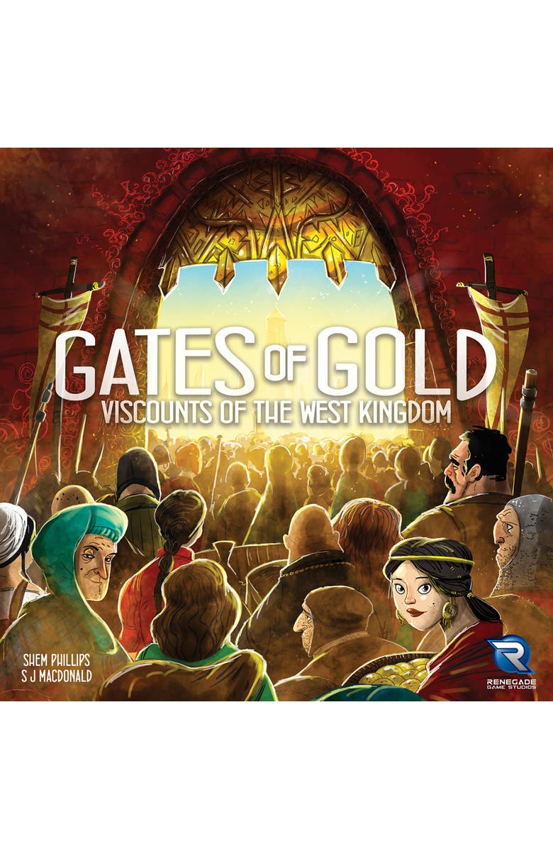 Renegade Game Studios Viscounts Of The West Kingdom Gates Of Gold Expansion Strategy Board Game, Alternate, color,