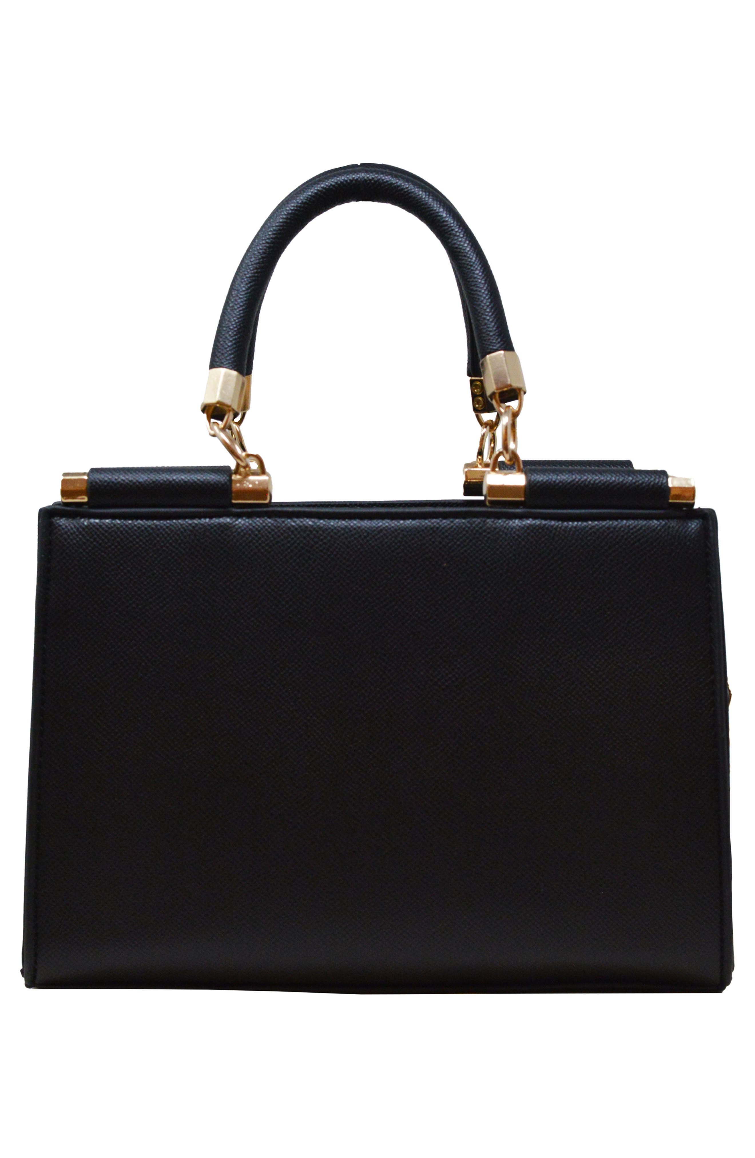 bebe Alex Small Satchel, Alternate, color, 