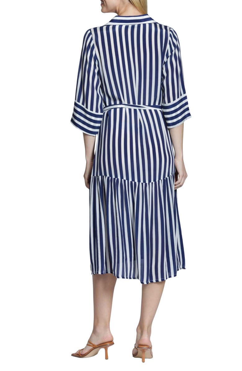APNY Stripe Shirtdress, Alternate, color, Navy