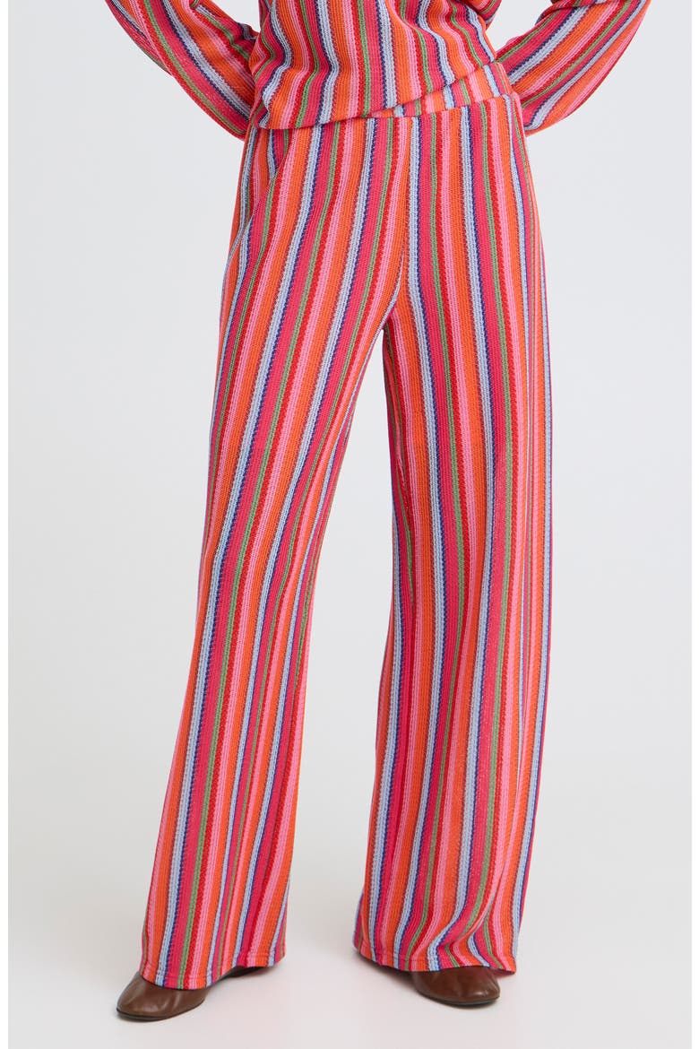 Multicolor Stripe Wide Leg Pants, Main, color, MULTI STRIPE