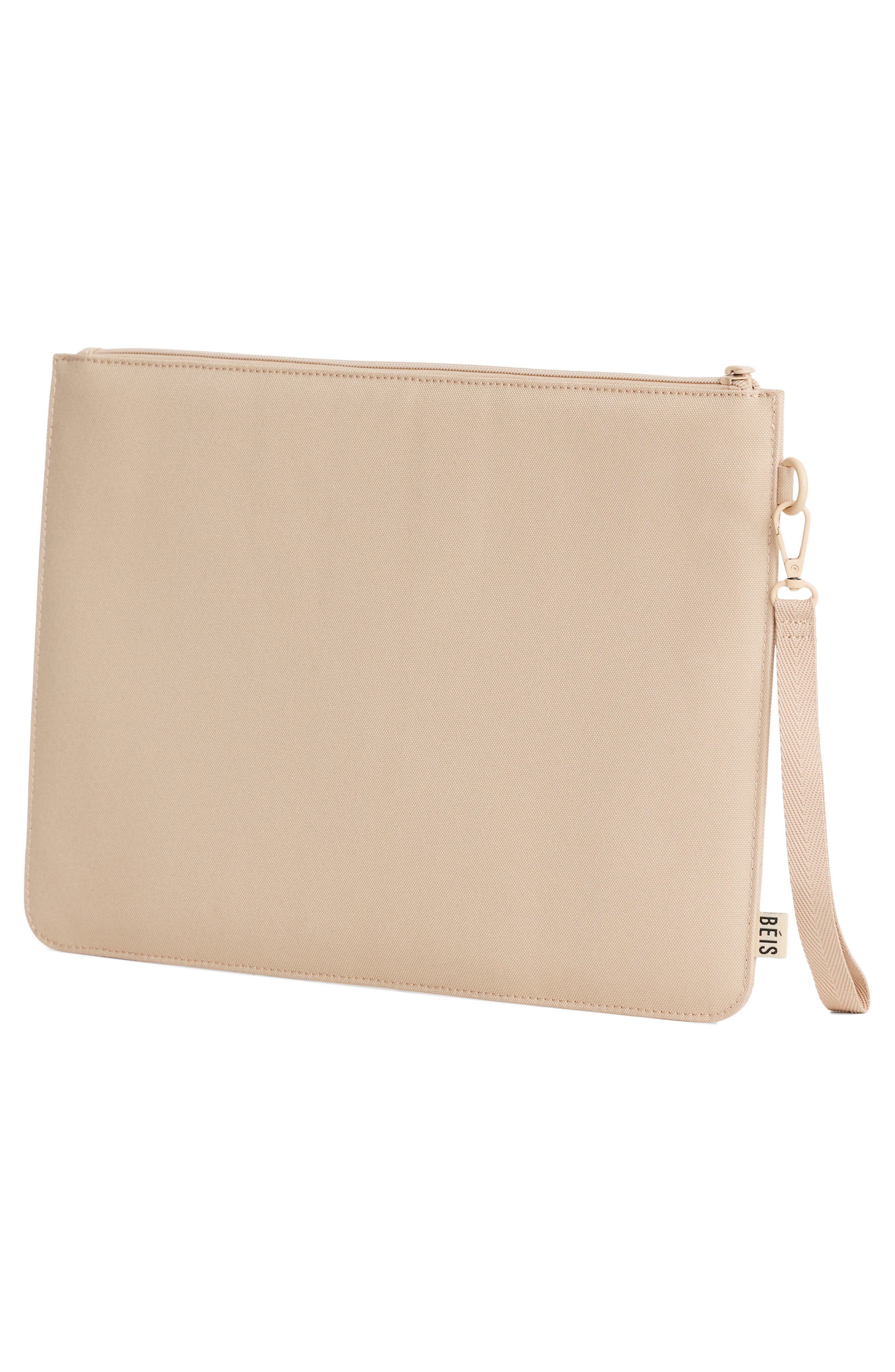Béis The BÉISICS Padded Laptop Pouch, Alternate, color, Beige