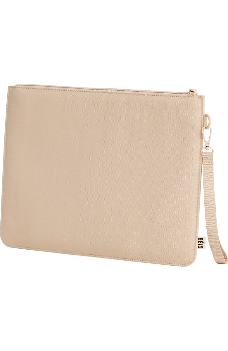 Béis The BÉISICS Padded Laptop Pouch, Alternate, color, Beige
