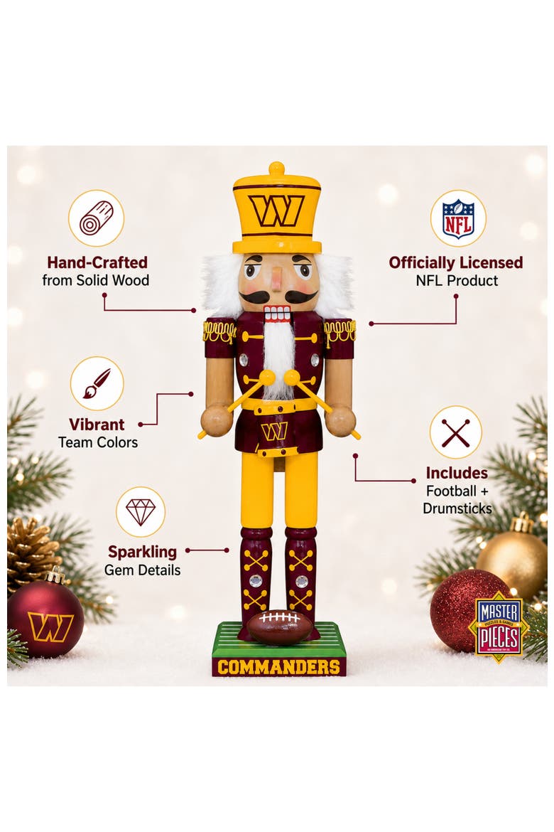 Washington Commanders Nutcracker, Alternate, color, Multicolor
