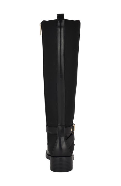 Tommy Hilfiger Iyla Knee High Riding Boot In Black