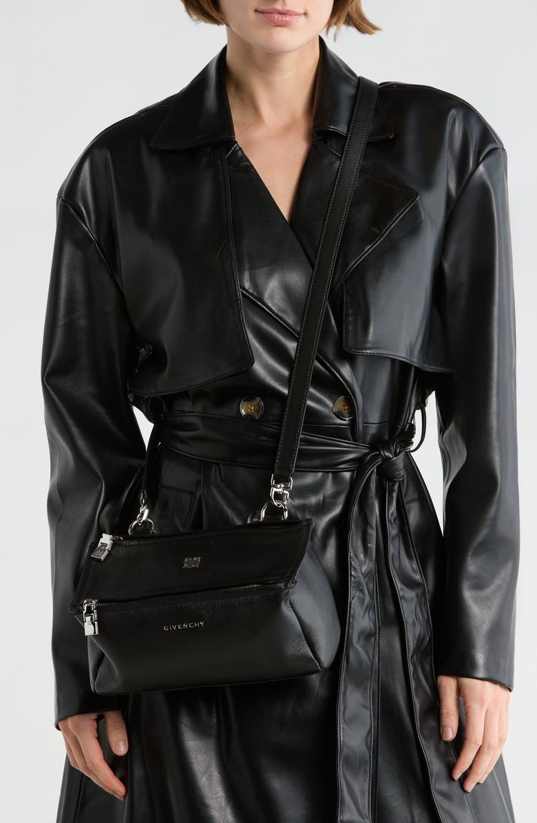 Givenchy Pandora Mini Crossbody Bag, Alternate, color, Black
