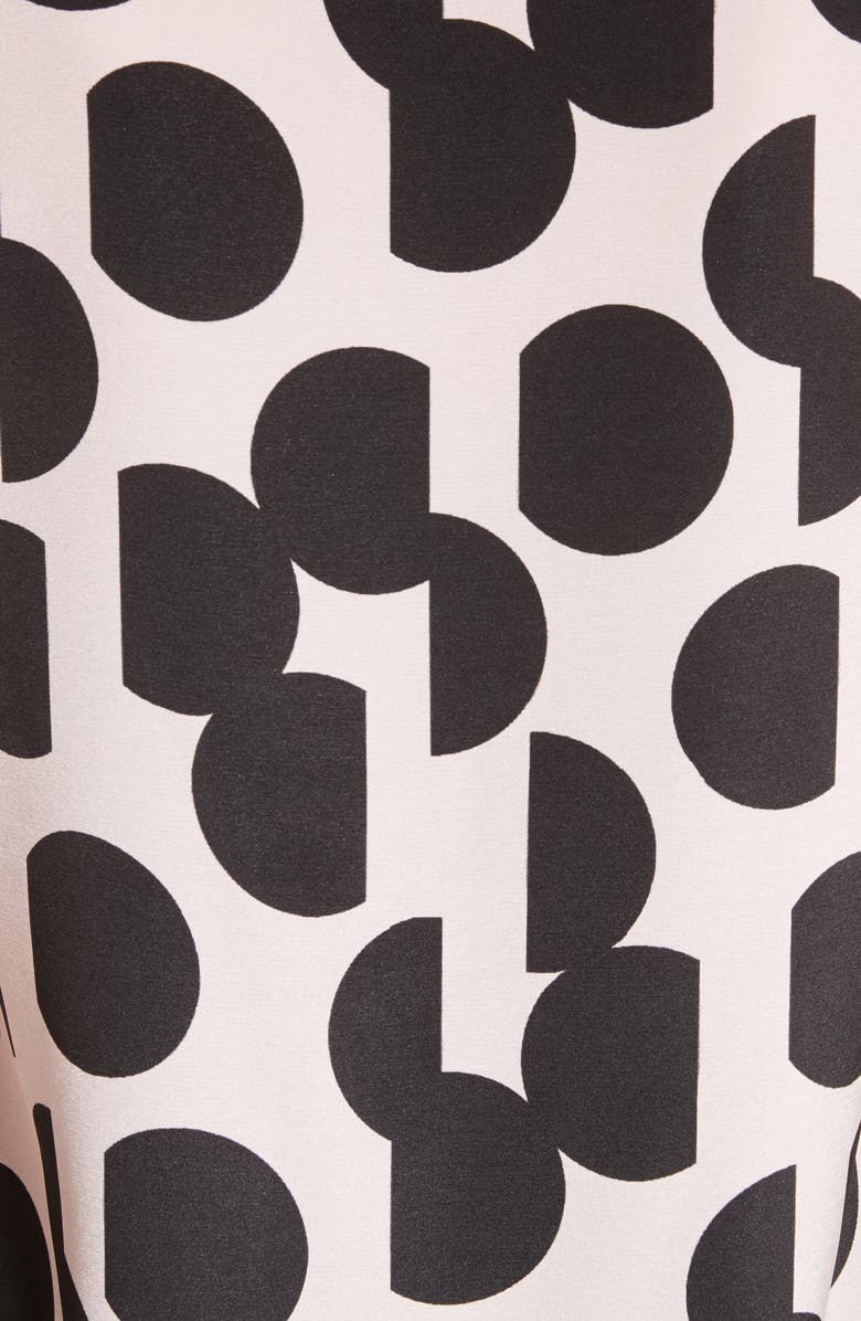 St. John Collection Dot Print Stretch Silk Shell, Alternate, color, 