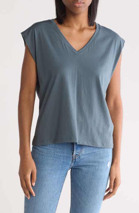 Nordstrom V-Neck Pima Cotton T-Shirt