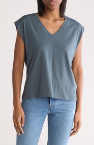 Nordstrom V-Neck Pima Cotton T-Shirt