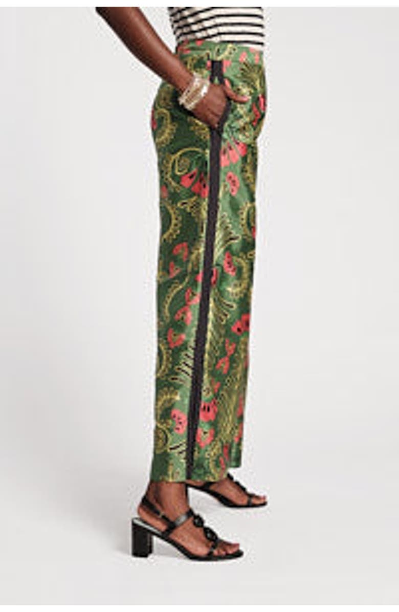 Frances Valentine Palazzo Canopy Pant, Alternate, color, Green/Pink/Multi