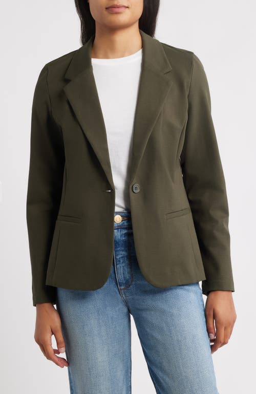 Liverpool Los Angeles Liverpool Fitted Knit Blazer In Green