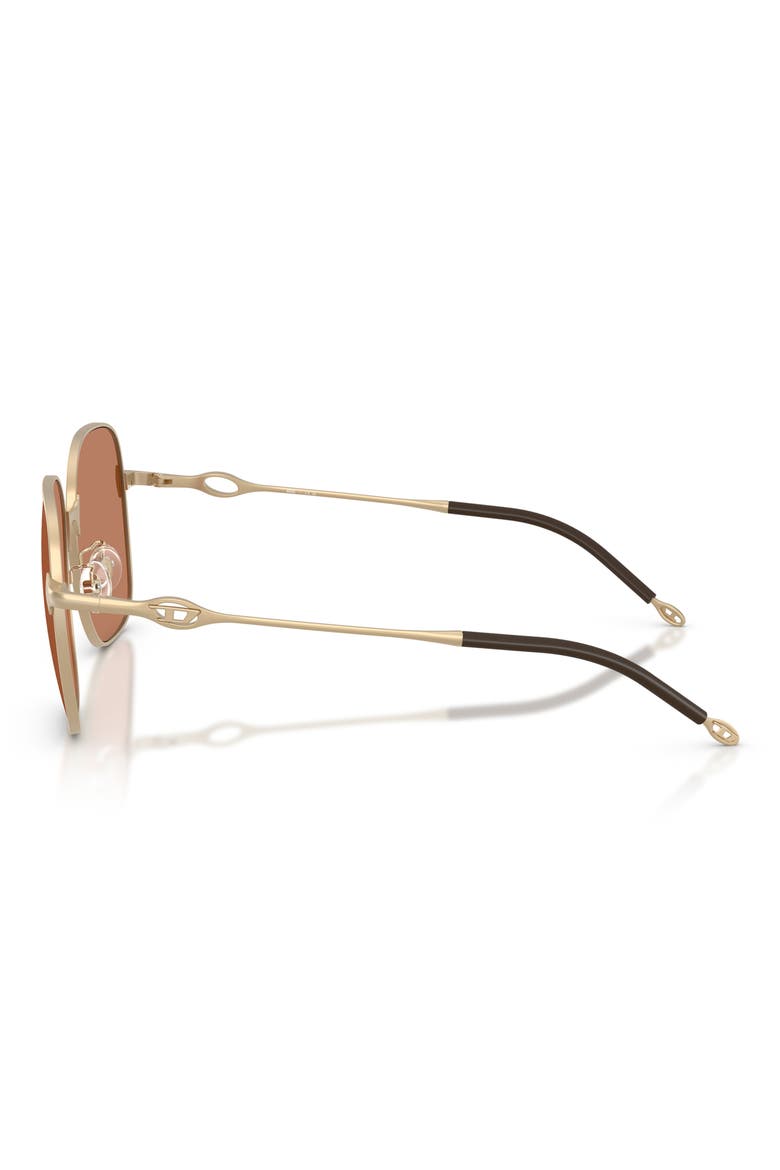 55mm Square Sunglasses, Alternate, color, MATTE GOLD / BROWN