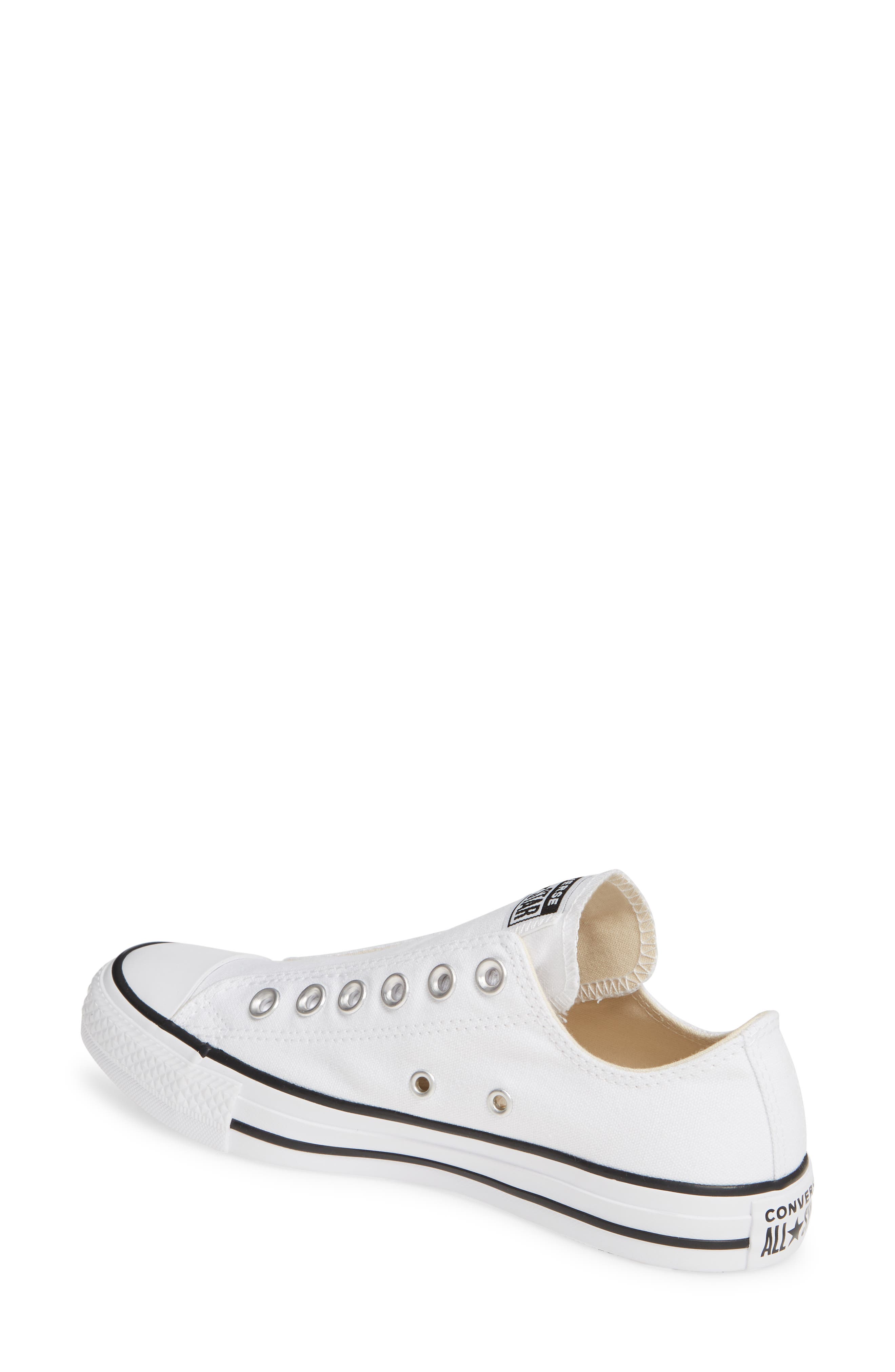 Converse Chuck Taylor<sup>®</sup> All Star<sup>®</sup> Laceless Low Top Sneaker, Alternate, color, 