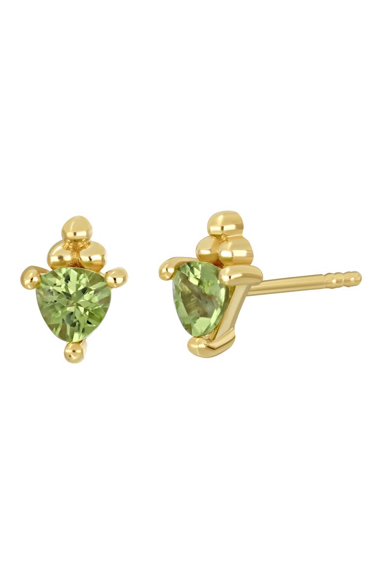 14K Gold BLC Semiprecious Stone Stud Earrings, Main, color, 14KY