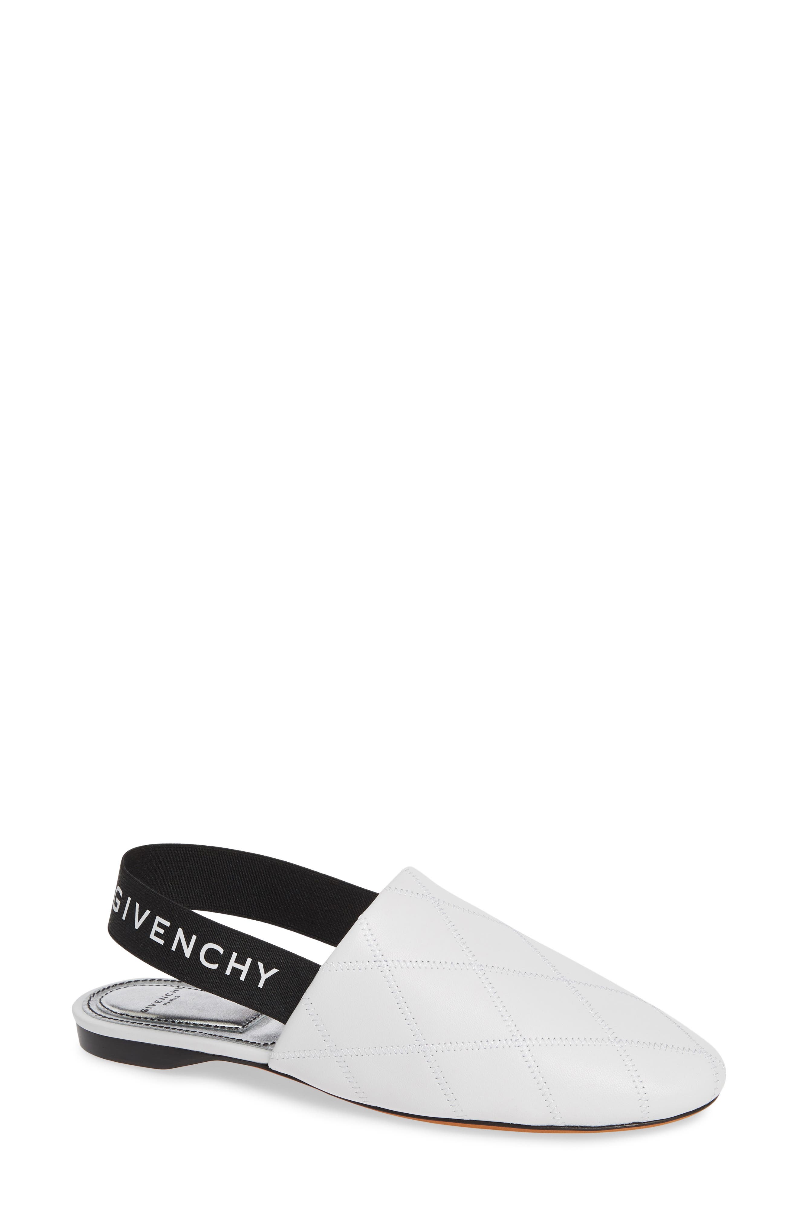 Givenchy Rivington Logo Slingback Flat, Main, color, 
