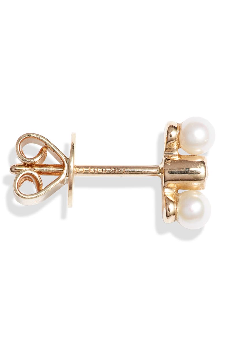 Dana Rebecca Designs Diamond and Pearl Stud Earrings, Alternate, color, 