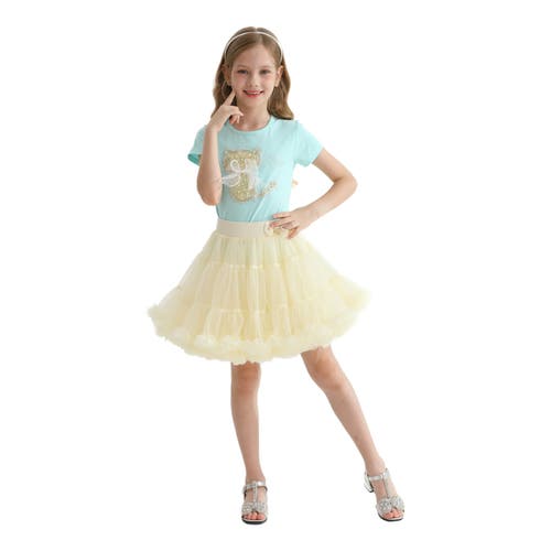 Mimi Tutu Cat-appliqué T-shirt In Blue